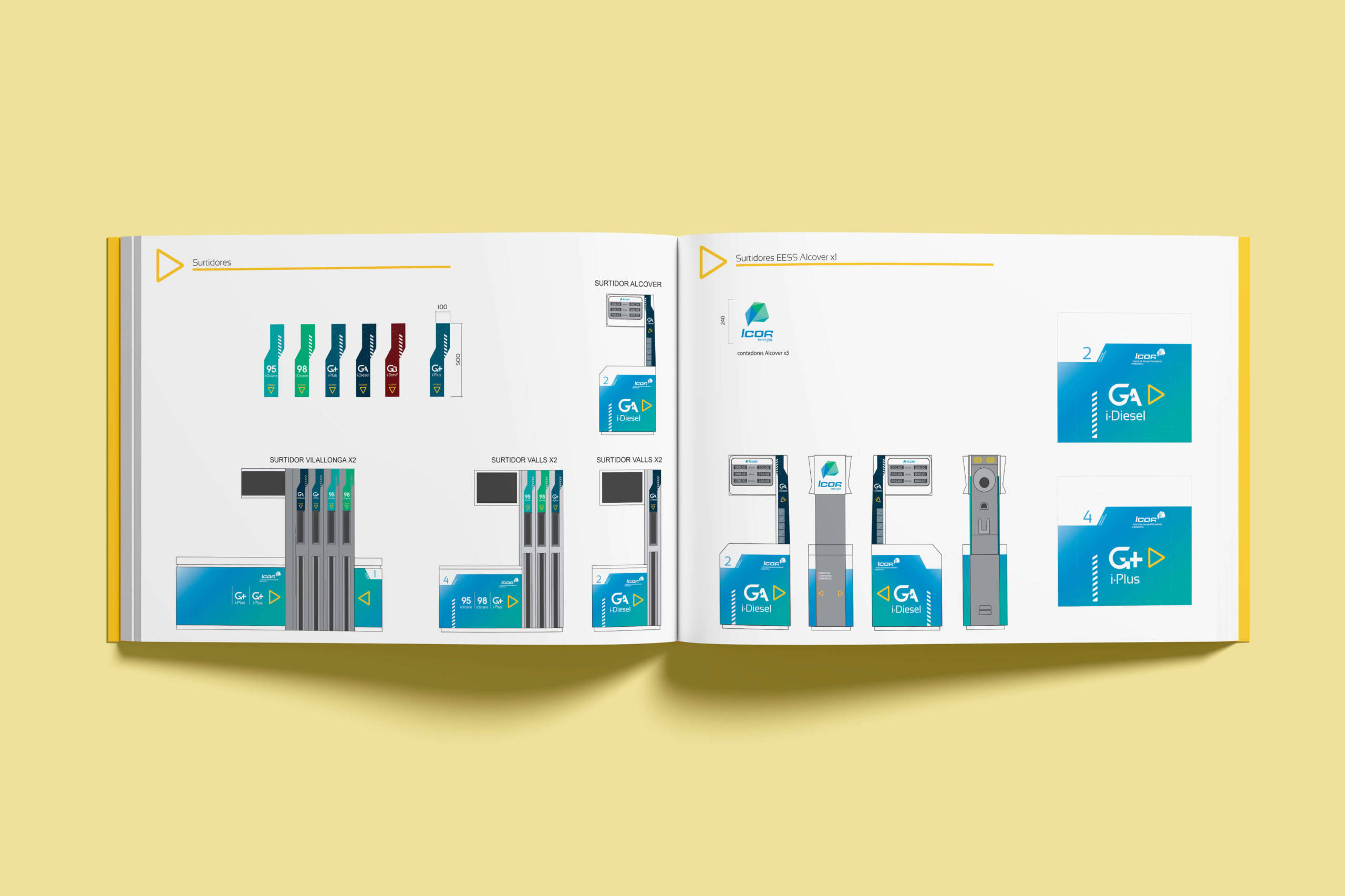 Icor Energía – Complete Petrol Station Brand Identity